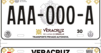 Así son las nuevas placas en Veracruz