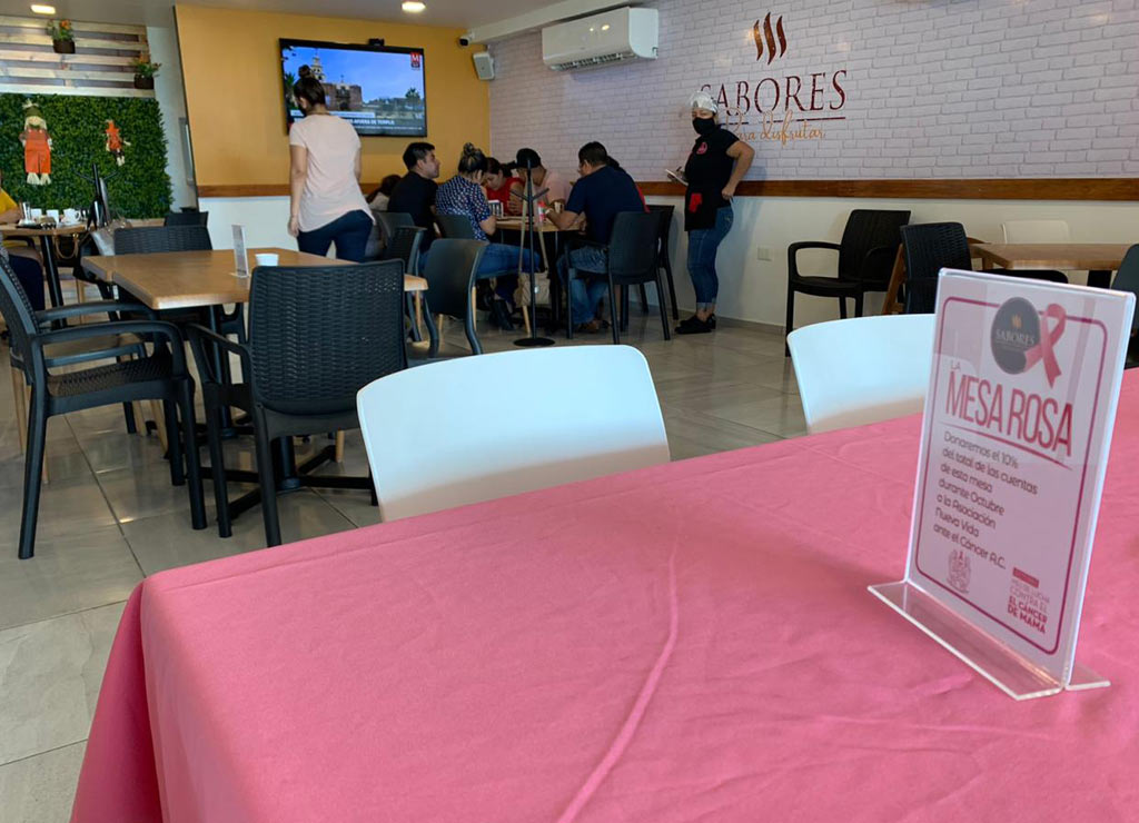 Restaurante Sabores de Coatzacoalcos se suma a la lucha contra el cáncer de mama