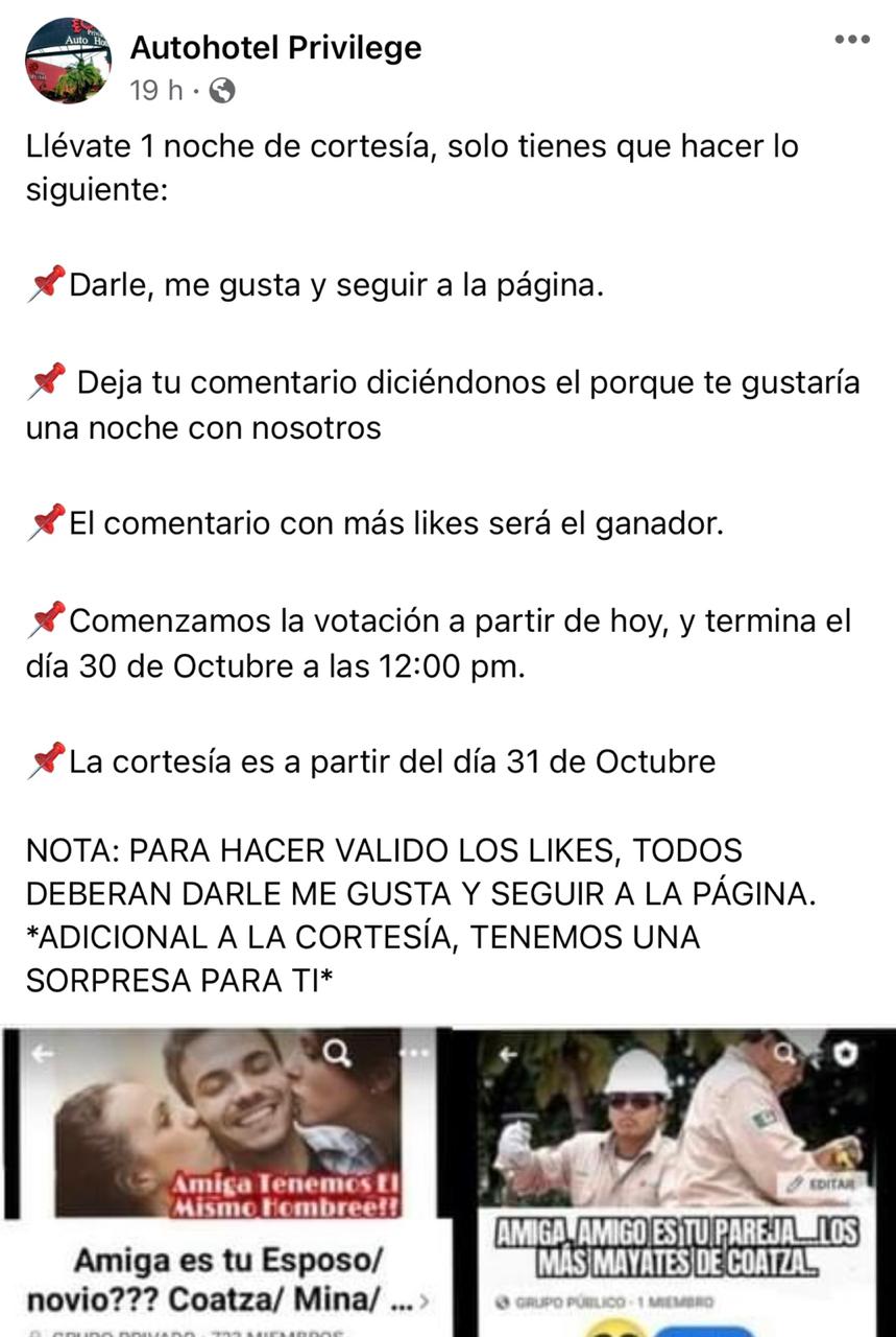Motel de Coatza aprovecha el auge de "¿Amiga es tu novio?" para lanzar promoción especial