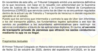 Uber responde al gobierno de Veracruz: nuestro servicio no es ilegal