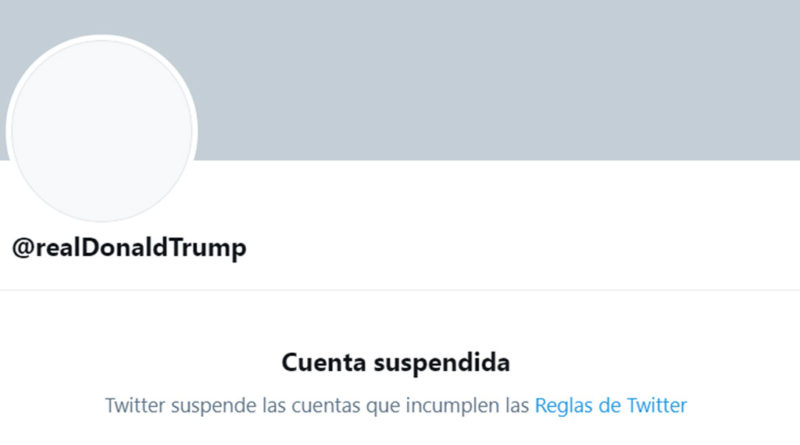 Cuenta de Donald Trump en Twitter es cerrada de forma definitiva