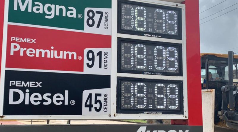 Precio de gasolina en Coatza se va por las nubes