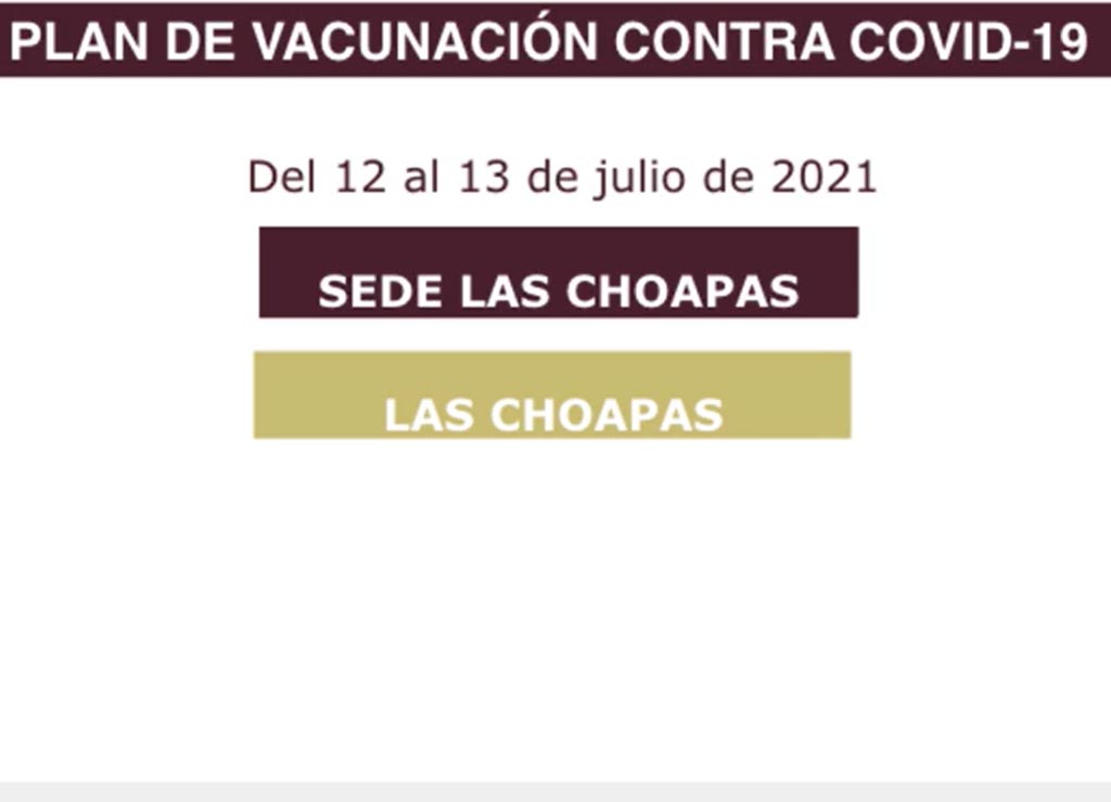 Vacuna de 30 a 39 arrancará en Las Choapas