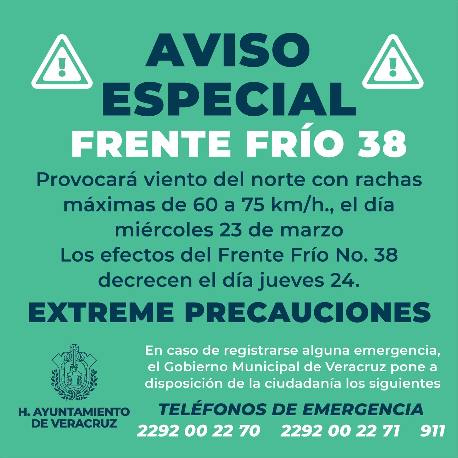 Hoy, mucho calor; mañana, norte en Veracruz 