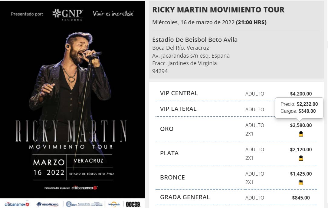 Ricky Martin en Veracruz: todo listo para el concierto