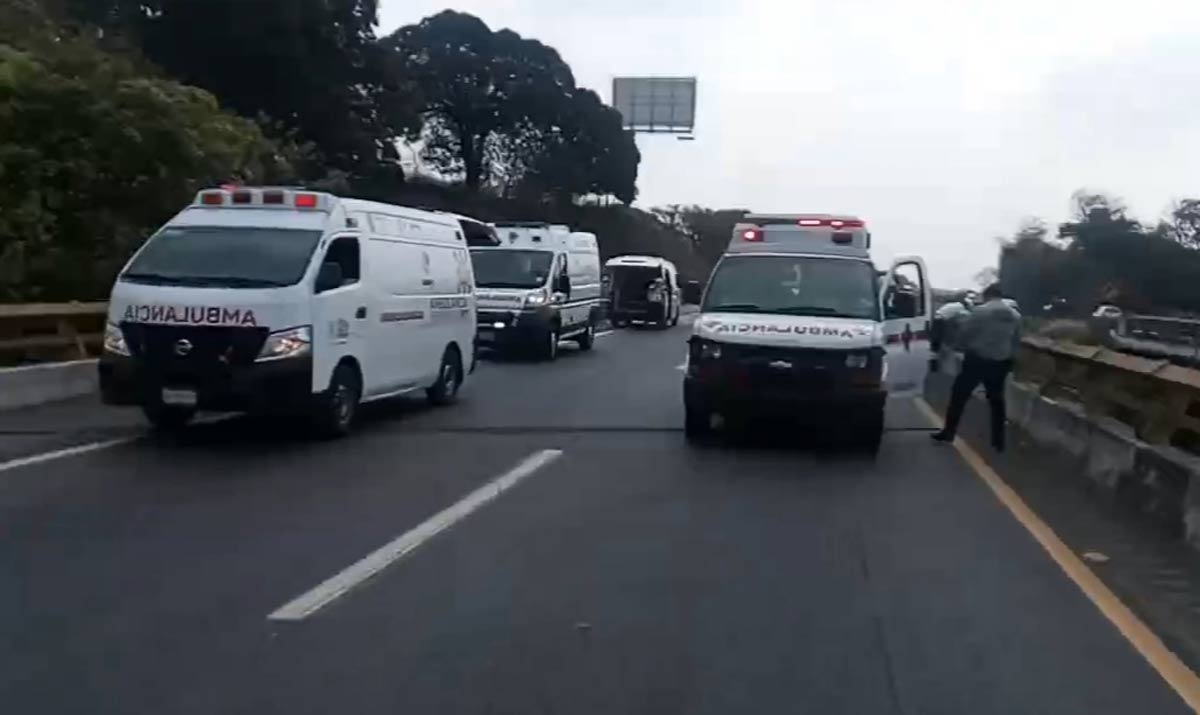 Se accidentan migrantes en la Puebla-Veracruz