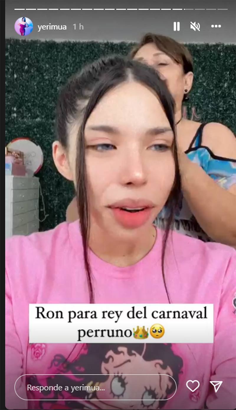 Yeri MUA quiere que su perro sea rey de Carnaval