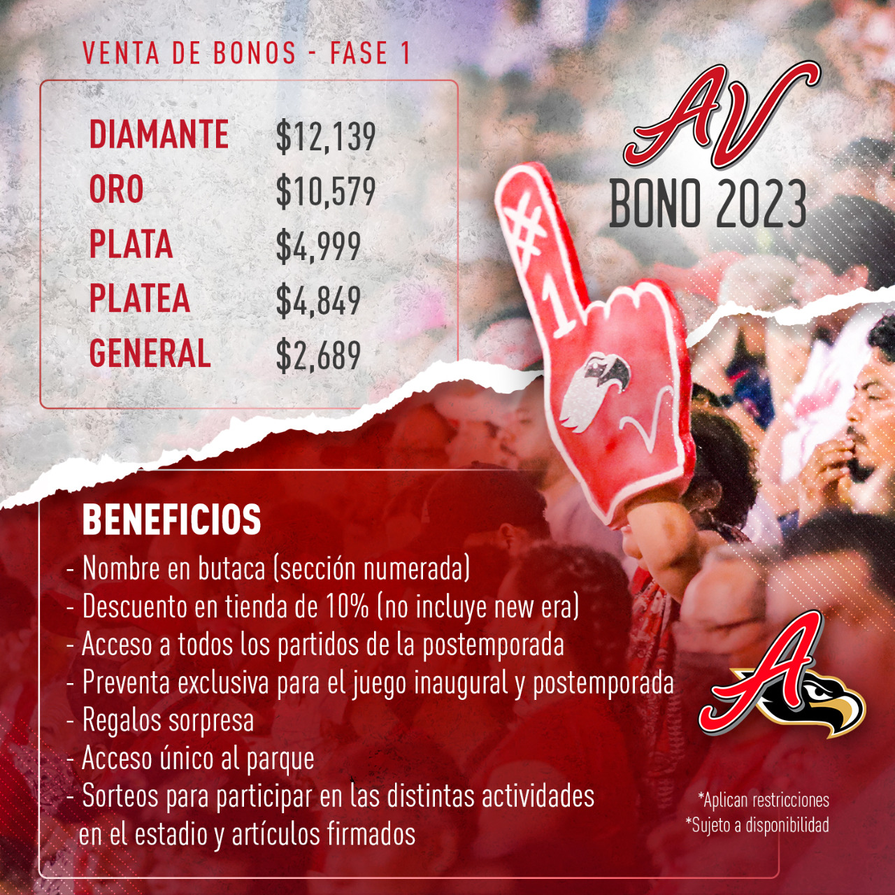 Conoce el precio del abono del Águila de Veracruz 2023