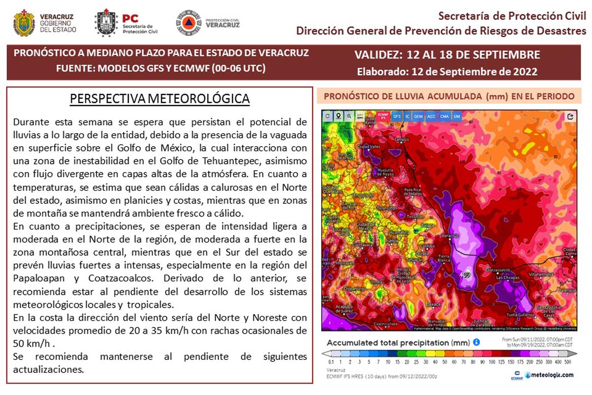 Alertan por lluvias en Coatzacoalcos y zona sur 