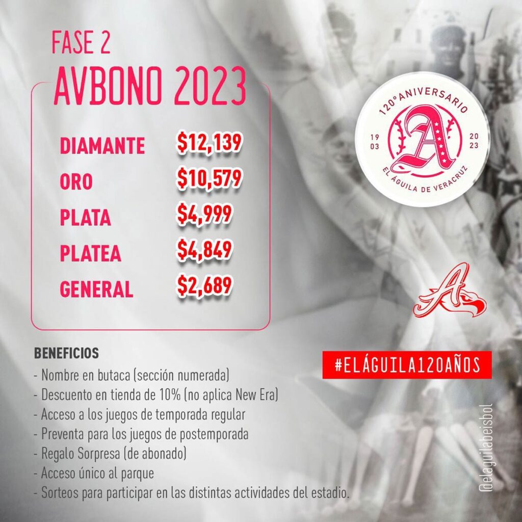 Abono Águila de Veracruz 2023: Conoce los precios