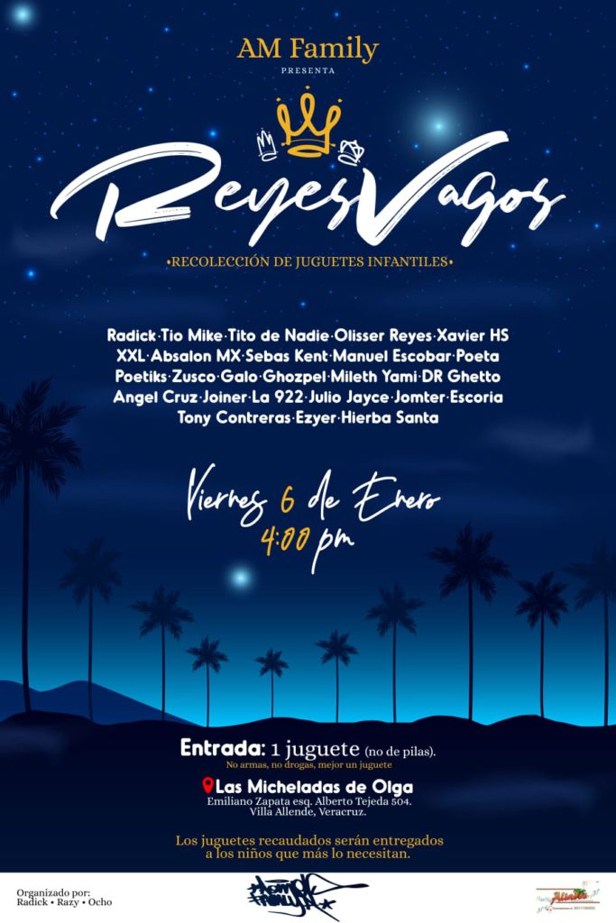 Raperos se convierten en Reyes Vagos