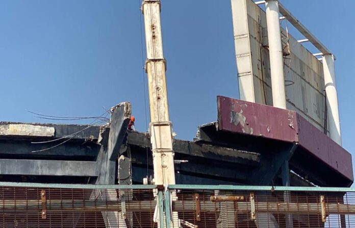 Estadio Pirata Fuente sufre derrumbe durante trabajos de remodelación