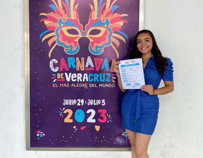 Cecilia Maryely Mora, la primera candidata a Reina del Carnaval de Veracruz 2023