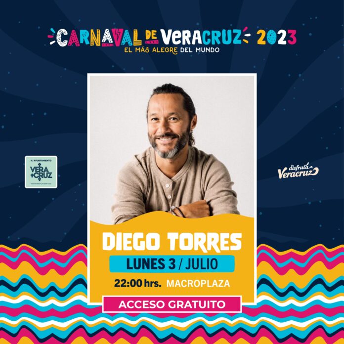 Diego Torres estará en el Carnaval de Veracruz 2023