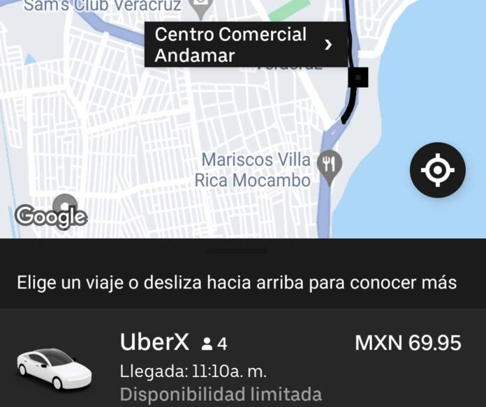 Reaparece Uber en Veracruz