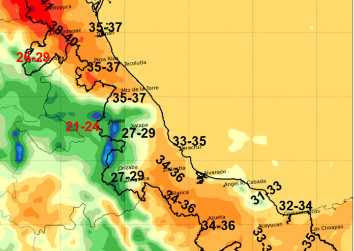 Clima en Veracruz: termómetro llegará a los 41 grados