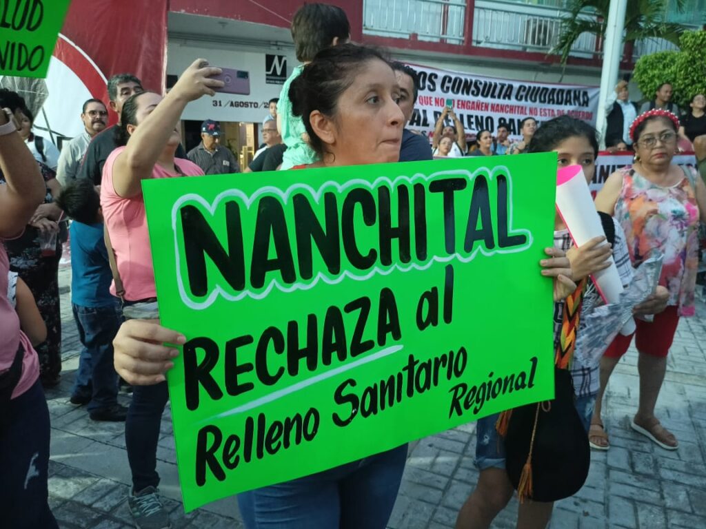 Se levanta Nanchital; no quieren ser basurero de Coatza
