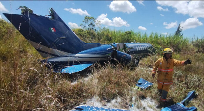 Accidente de aeronave en aeropuerto El Lencero: viajaban 7 personas