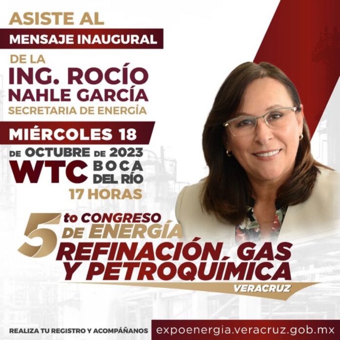 Inaugurará Rocío Nahle foro energético en Veracruz