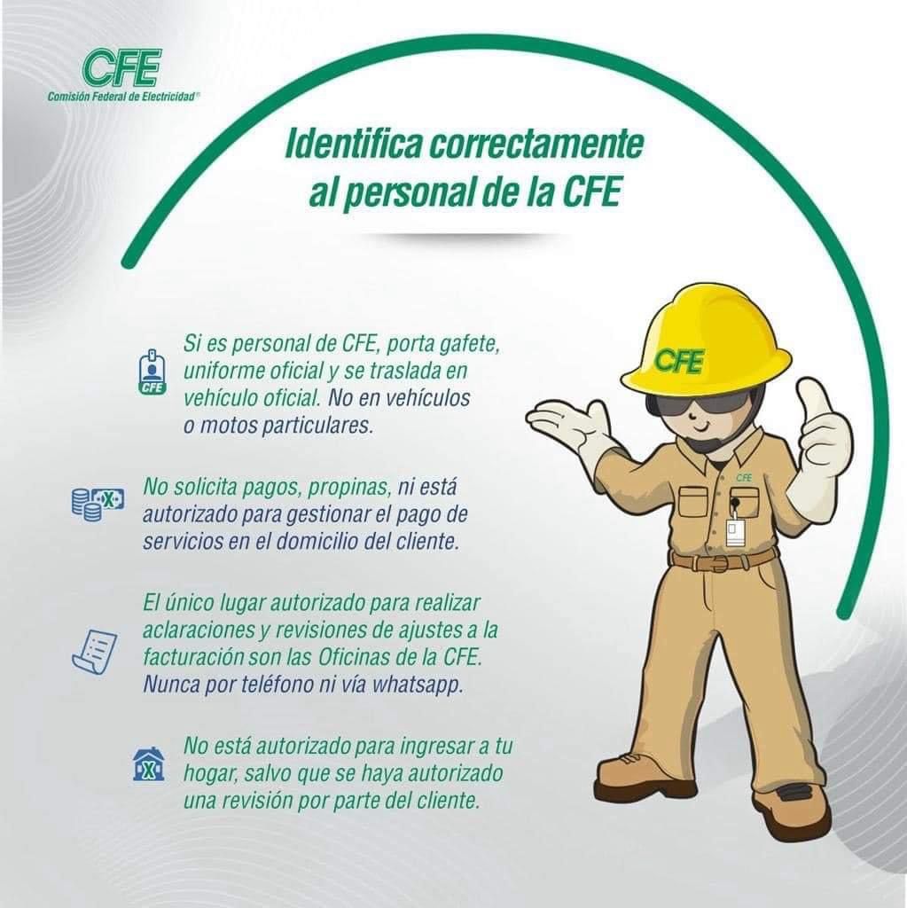 Aclaran rumores de información falsa sobre trabajadores de CFE