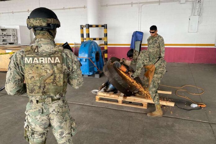 Decomisa Marina 80 kg de metanfetamina en Veracruz