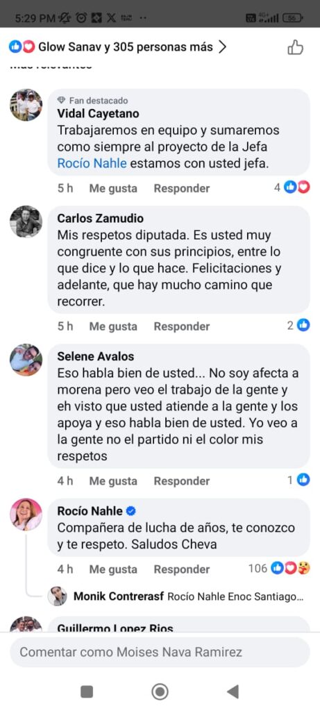 Respeta Rocío Nahle decisión de Cheva de no buscar la reelección