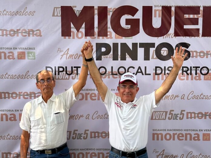 Inicia campaña con éxito Miguel Pintos, va por la Diputación