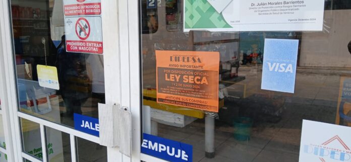 Se implementará Ley Seca por elección de este domingo 2 de junio