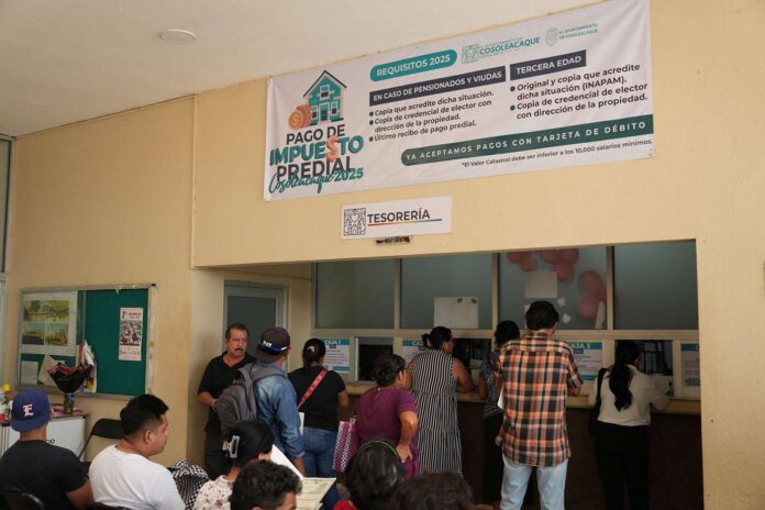 Durante febrero, Cosoleacaque mantendrá descuentos del pago de predial 2025