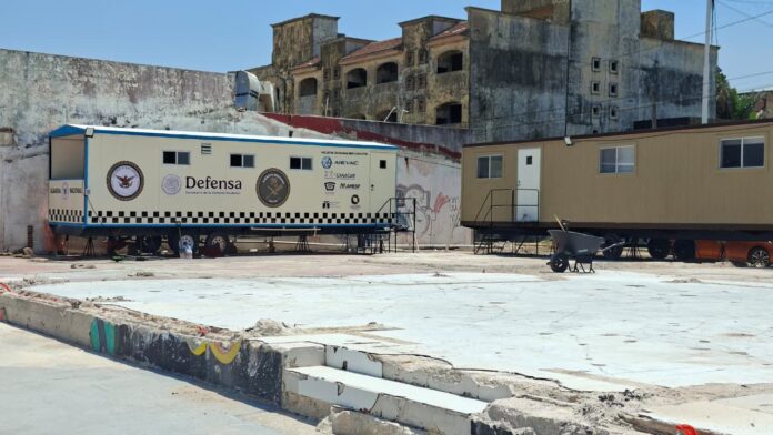 Este fin de semana comenzó a instalarse el centro de comando de la Guardia Nacional.