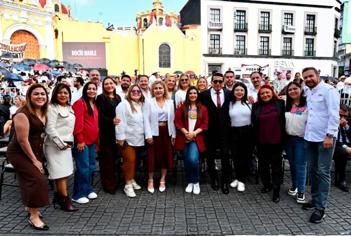 Congreso de Veracruz, presente en el 1er Informe de la gobernadora Rocío Nahle