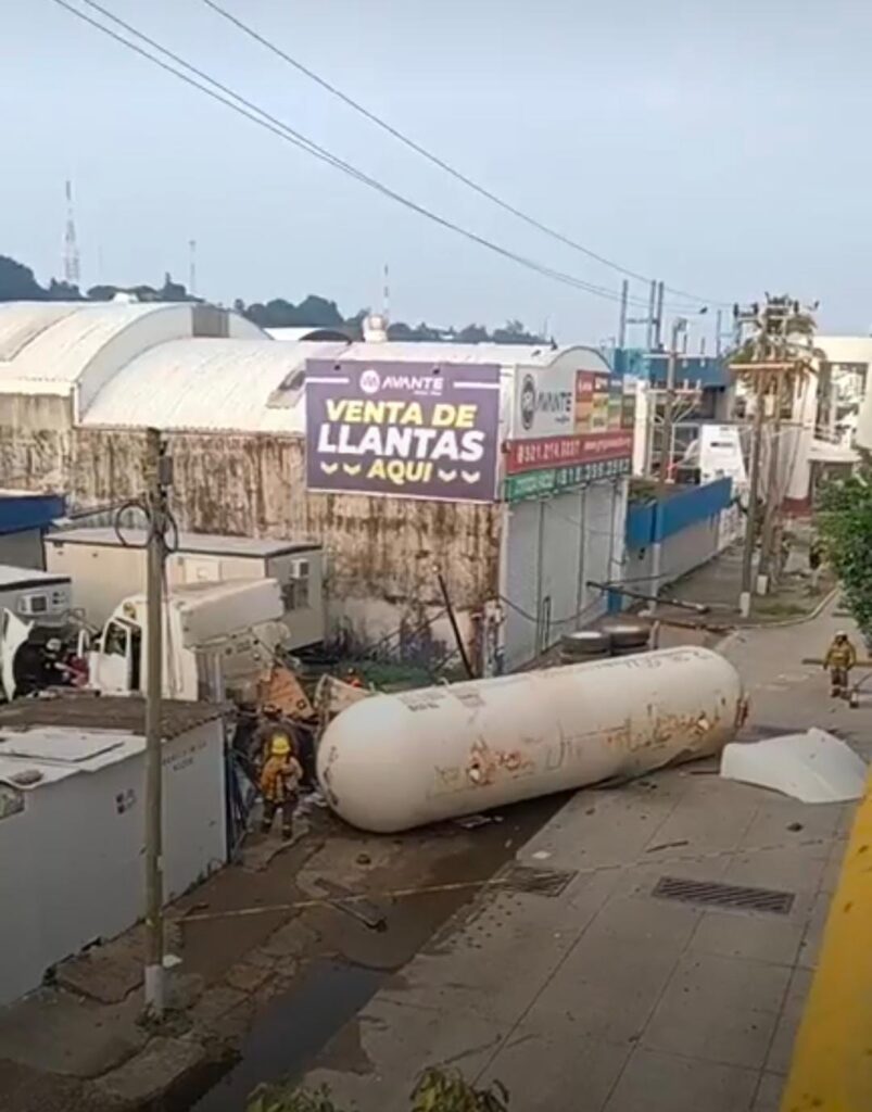 La pipa se desplomó desde una altura superior a los cinco metros.