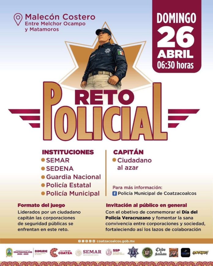 Policías, soldados y marinos en el reto policial.